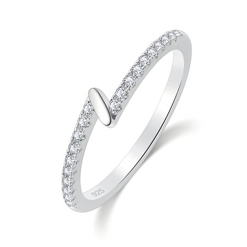 新年禮物．925純銀戒指．閃電造型．尾戒｜客製刻字