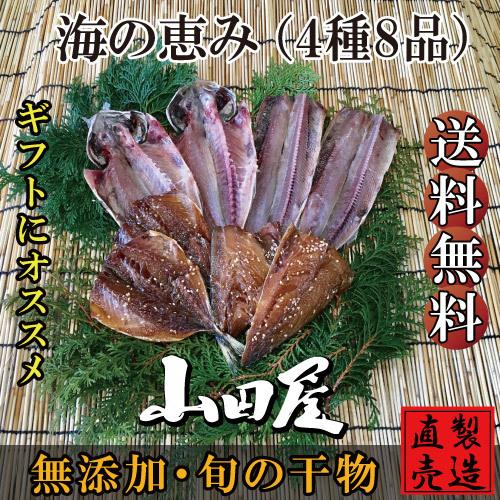 干物 ひもの 伊豆 海産物 海の恵み 4種8品 詰め合わせ セット あじ えぼだい お歳暮 お年賀 母の日 父の日 お中元 敬老の日 プレゼント ギフト 干物