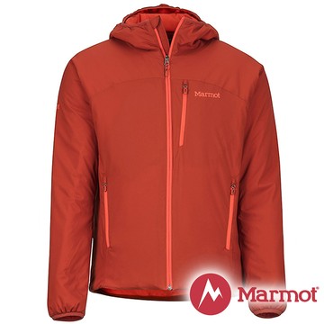【Marmot】男 Novus 彈性保暖 連帽外套『紅』81240 戶外 登山 防風 防潑水 透氣 冬季 禦寒 出國