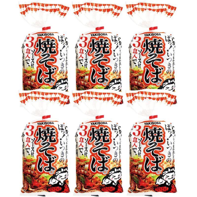 五木食品 3食入焼そば 510g×6個(常温保存商品)(生タイプ即席?)