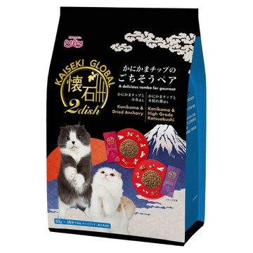 PETLINE 懷石 2dish蟹味魚肉片雙享饗宴貓糧 10件組  65g  1個  蟹肉