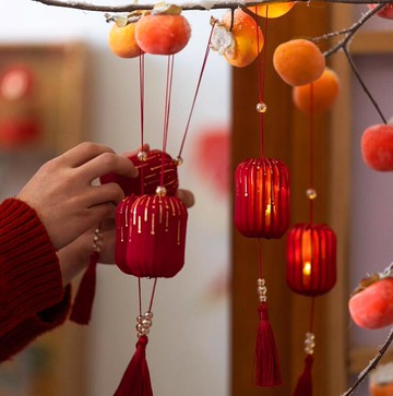 2025新年裝飾掛件發光小燈籠掛飾新款蛇年過年春節室內客廳布置品【繁星小鎮】