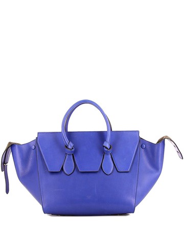 Céline Pre-Owned - 2010s medium Tie Bag tote - women - Leather/Suede - One Size - Blue