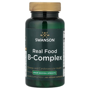 Swanson Vitamins, Real Food B 復合物，60 粒素食膠囊