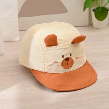 三星造型兒童布帽-杏色