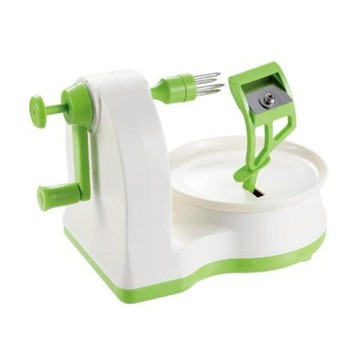 SHIMOMURA 下村 Fru-Veggie 日本製蘋果削皮器  白色 + 綠色  1個