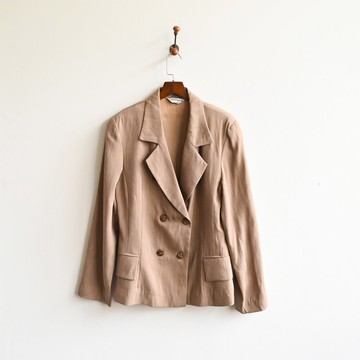 【蛋植物古著】微風秋日薄毛古著西裝外套