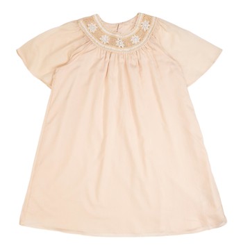 Chloé Kids 粉色蕾絲洋裝