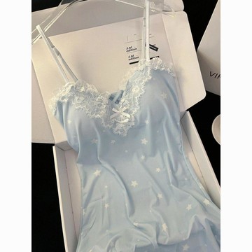 【甜美純欲】Glove 睡裙 吊帶 睡衣 吊帶睡衣 少女 胸墊 高級 家居服 居家服 睡衣 居家服睡衣 可外穿 台灣出貨