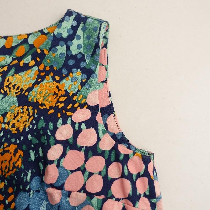 美品】マリメッコmarimekko*MAIRE KUKKAMERI WOVEN CUST Mekko Dress ...