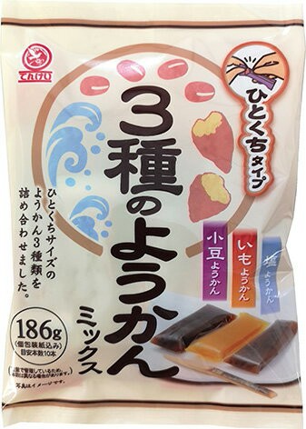 【江戶物語】 天惠製果 3種羊羹 186g 紅豆羊羹 鹽味羊羹 地瓜羊羹 綜合羊羹 隨手包 日本進口