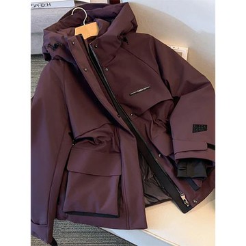 黑金派克棉服女2025新款韓系收腰顯瘦加厚保暖冬季棉襖外套棉衣潮