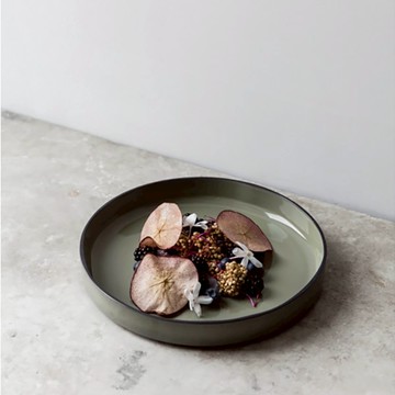 法國REVOL CRE 圓深盤 23cm - 淺軍綠