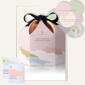 【耶誕禮盒】經典茶包禮盒-(舞鶴蜜香紅茶/毫香蜜綠)3.5g/30入