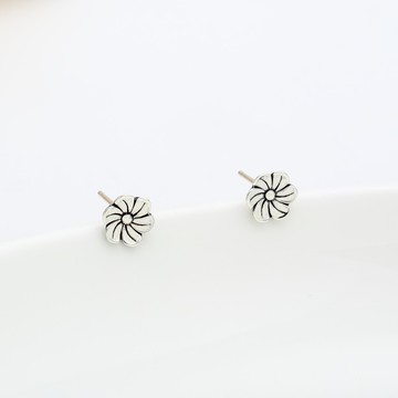 【Angel & Me】櫻花 小花 一對 s925 純銀 耳環 耳夾 生日 禮物