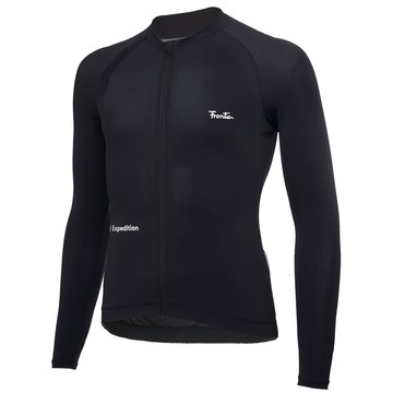 NERVE TRAINING Long Sleeve Jersey 運動版男款長袖車衣 (午夜黑)