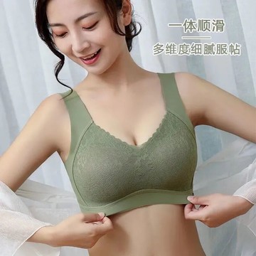 瀟銘內衣女無鋼圈小胸聚攏收副乳防下垂調整型背心式運動乳膠文胸