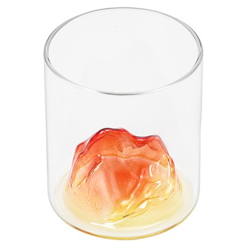 BRAVOMART 觀山威士忌酒杯 紅色 300ml  1個  11 x 7.5 x 9.5cm