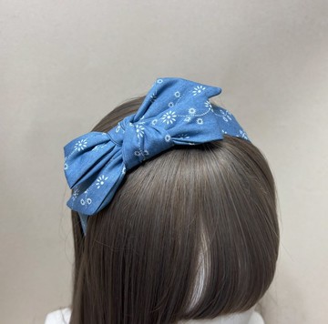 牛仔小徑 | 細版交織蝴蝶結髮箍