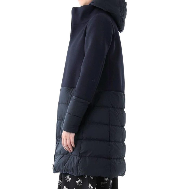 ヘルノ HERNO ダウンコート DIAGONAL WOOL AND NUAGE PARKA 大きい