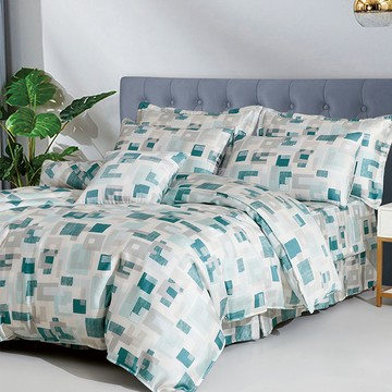 【多利寶寢具】INDIAN_100%純天絲雙人七件式床罩組-休閒主義