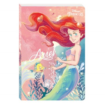 小禮堂 迪士尼 小美人魚 32k膠裝筆記本 (彩色側身款) 4713752-126411