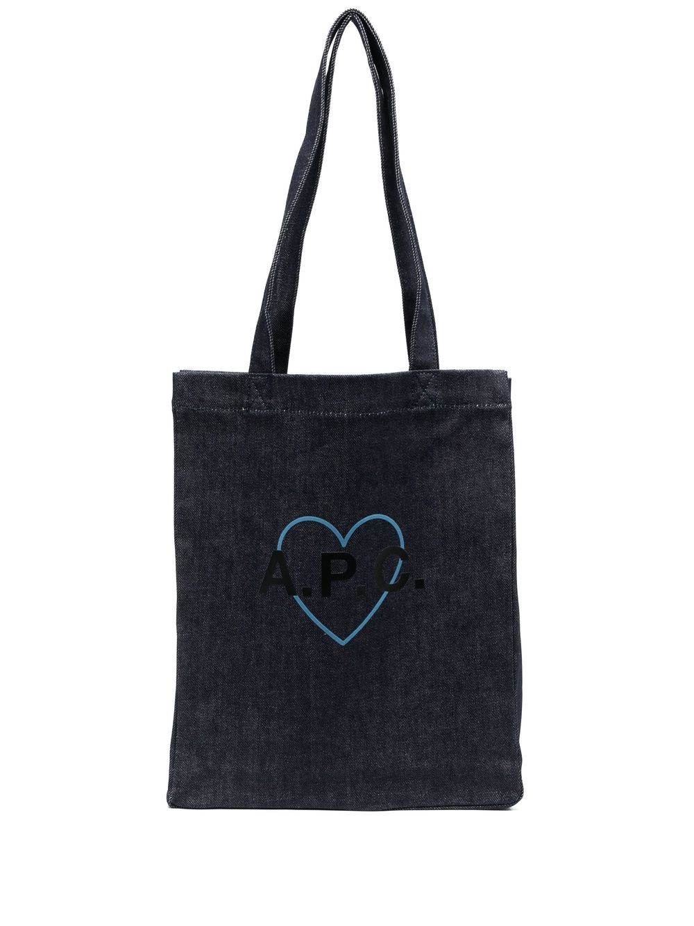 A.P.C. - Saint Valentine tote bag - unisex - Cotton/Polyurethane - One Size - Blue