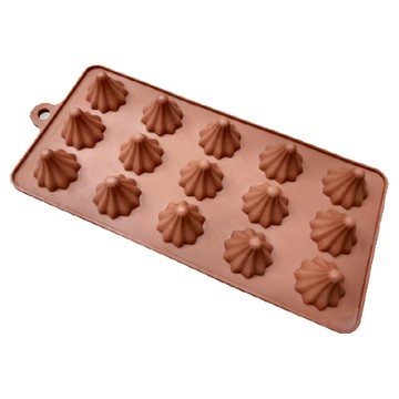 TRIARROW 三箭牌 波紋水滴巧克力模 15連 21.3x10.5x1.8cm  褐色  1個