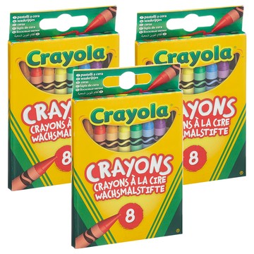 Crayola 繪兒樂 彩色蠟筆  8個  3組