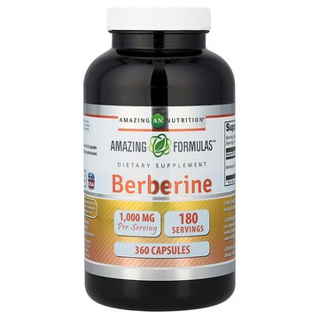 Amazing Nutrition, 小檗堿，1000 毫克，360 粒膠囊（每粒膠囊 500 毫克）