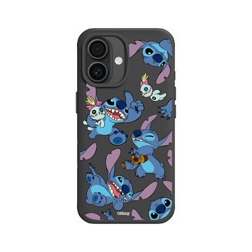 iPhone 16 SolidX 黑 - 迪士尼-史迪奇 Disney Stitch - 史迪奇 - 史迪奇與Scrump圖款