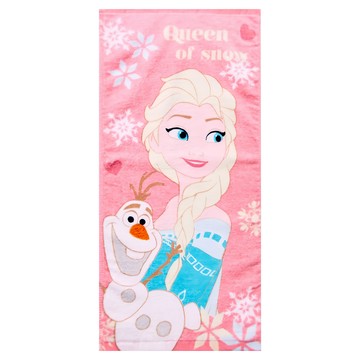 ONEDER 旺達棉品 冰雪奇緣童巾 54 x 27cm 柔軟吸水  艾莎與雪寶  1條
