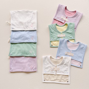 YOUrs - 好棉兩用圍兜巾2件組