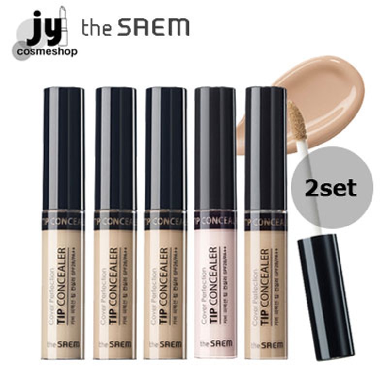 ザセム コンシーラー the SAEM 9類 カバーパーフェクションチップコンシーラー Cover Perfection Tip Concealer  6.5g 韓国コスメ 【SALE／77%OFF】