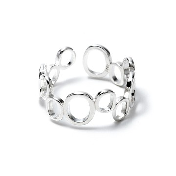 [純銀] 銀色泡泡戒指 / 3 size / Silver Bubble Ring