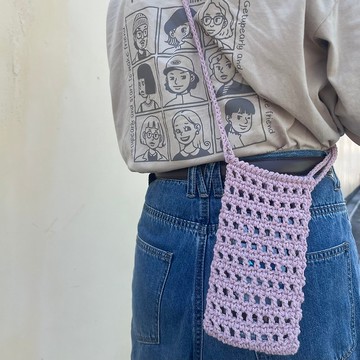 網格鏤空手機袋 手機包