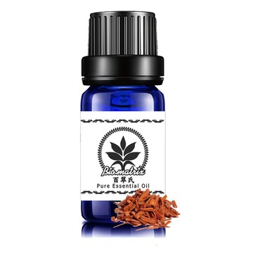 東印度檀香純精油10ML 百翠氏精油氣味：木質、細緻，甜而帶異國情調，餘香嫋繞。客廳環境擴香、社交空間香氛