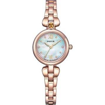 送禮首選★CITIZEN 星辰 wicca 珍珠貝太陽能手鍊型淑女錶KP5-662-13  附提袋【全館滿額折價★APP下單點數4倍送】線上購買享_實體門市同步服務