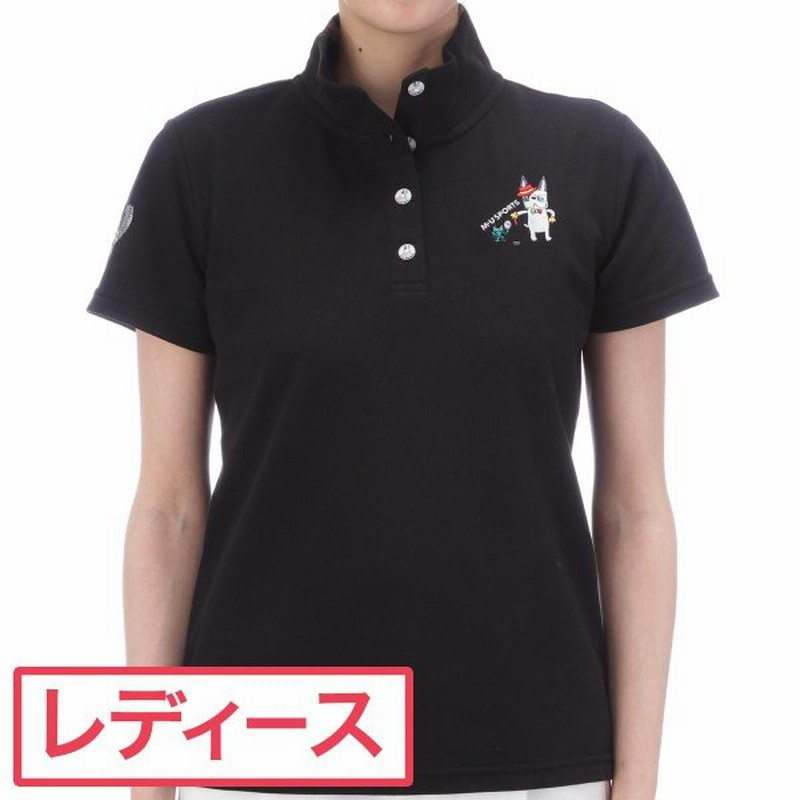 Muスポーツ M U Sports スタンドカラー半袖ポロシャツ レディス 通販 Lineポイント最大0 5 Get Lineショッピング
