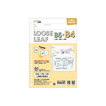 蝦皮隔日到貨 choice B5變B4 26孔多功能活頁紙 墊腳石購物網