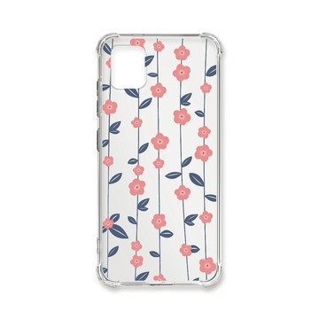 Note 系列殼 TRON 三星 NOTE 10 LITE 條紋透明小花C款 四角防摔殼 手機殼