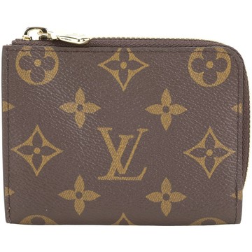 Louis Vuitton LV路易威登 M83476 Noa L型老花拉鍊鈔層短夾(咖啡色)