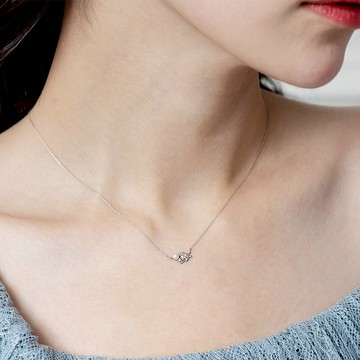 京華鑽石 10K 迪士尼系列 小美人魚愛麗兒小比目魚珍珠 鑽石項鍊