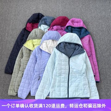 5出口尾單 超薄超輕雙面穿棉衣女連帽修身顯瘦減齡百搭外套春秋