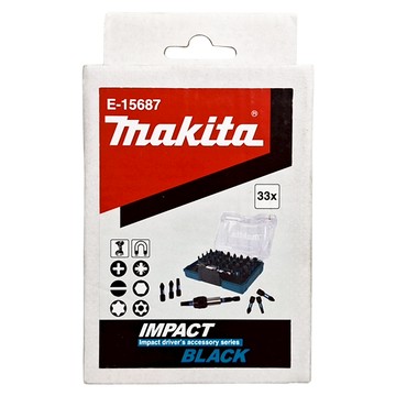 MAKITA 牧田 BLACK IMPACT 黑色起子頭33件組  1組