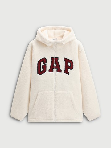 男裝 Logo刺繡連帽外套-象牙白