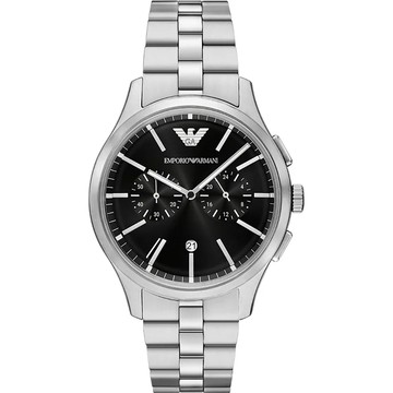 EMPORIO ARMANI 亞曼尼 雙眼計時手錶-42mm AR11691