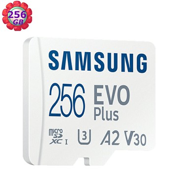 Samsung 256G 256GB EVO plus microSD A2 V30 MB-MC256SA 記憶卡