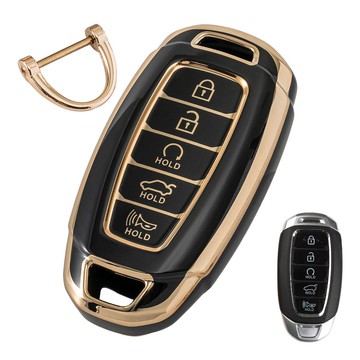 VENDICT 金線TPU鑰匙包  黑色  Hyundai-11