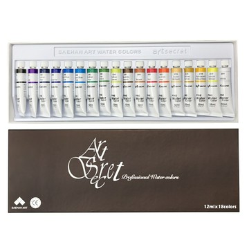 韓國【Art Secret】秘密透明水彩 12ml / 18色 B021218B【領券滿額再折千7/31止】